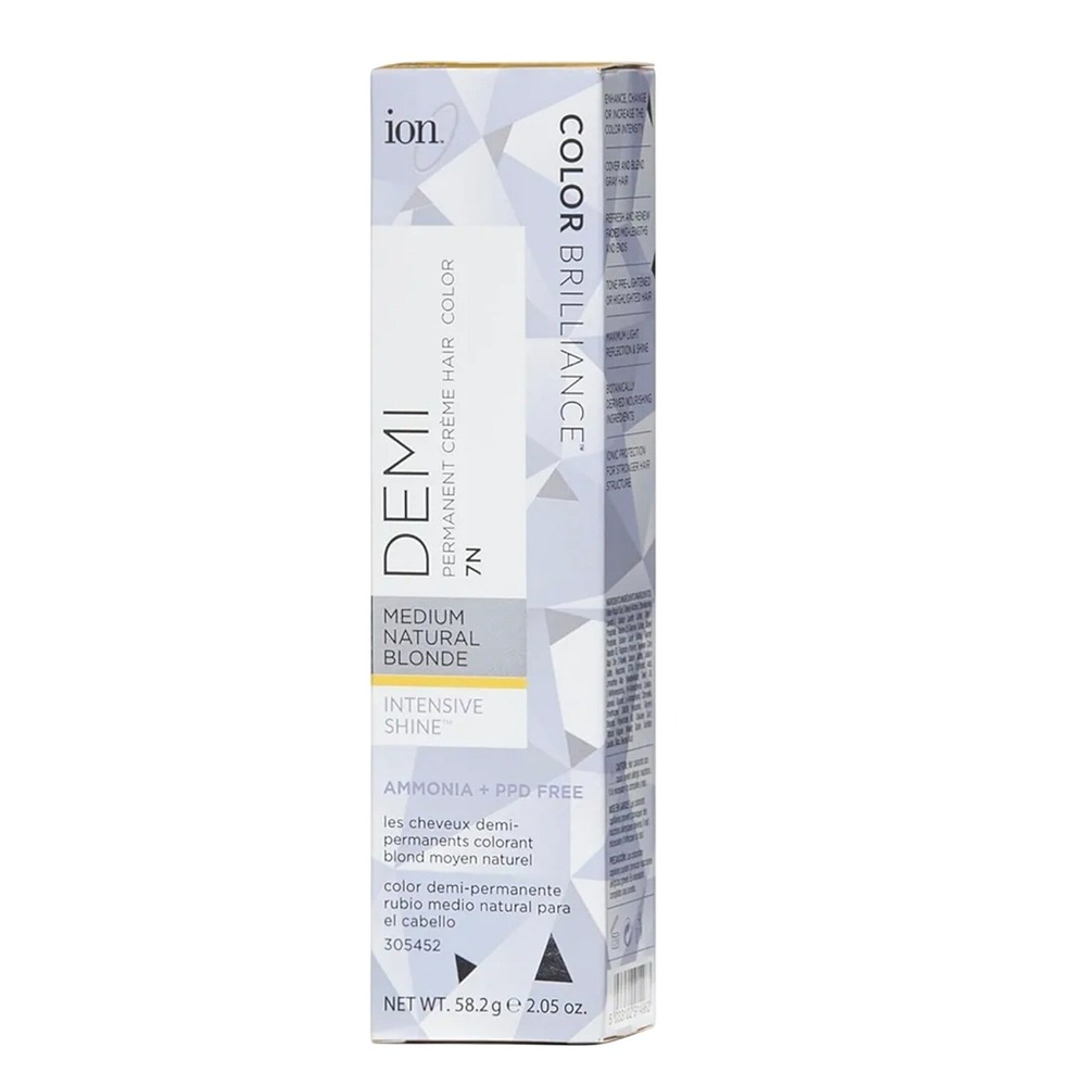 Ion‎ Color Brilliance Demi Permanent Hair Color 7N Medium Natural Blonde 2.05oz
